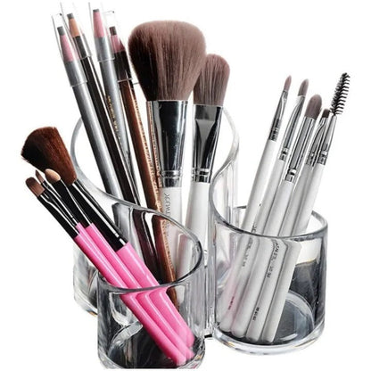 360° Rotatable Acrylic Makeup Organizer Stand